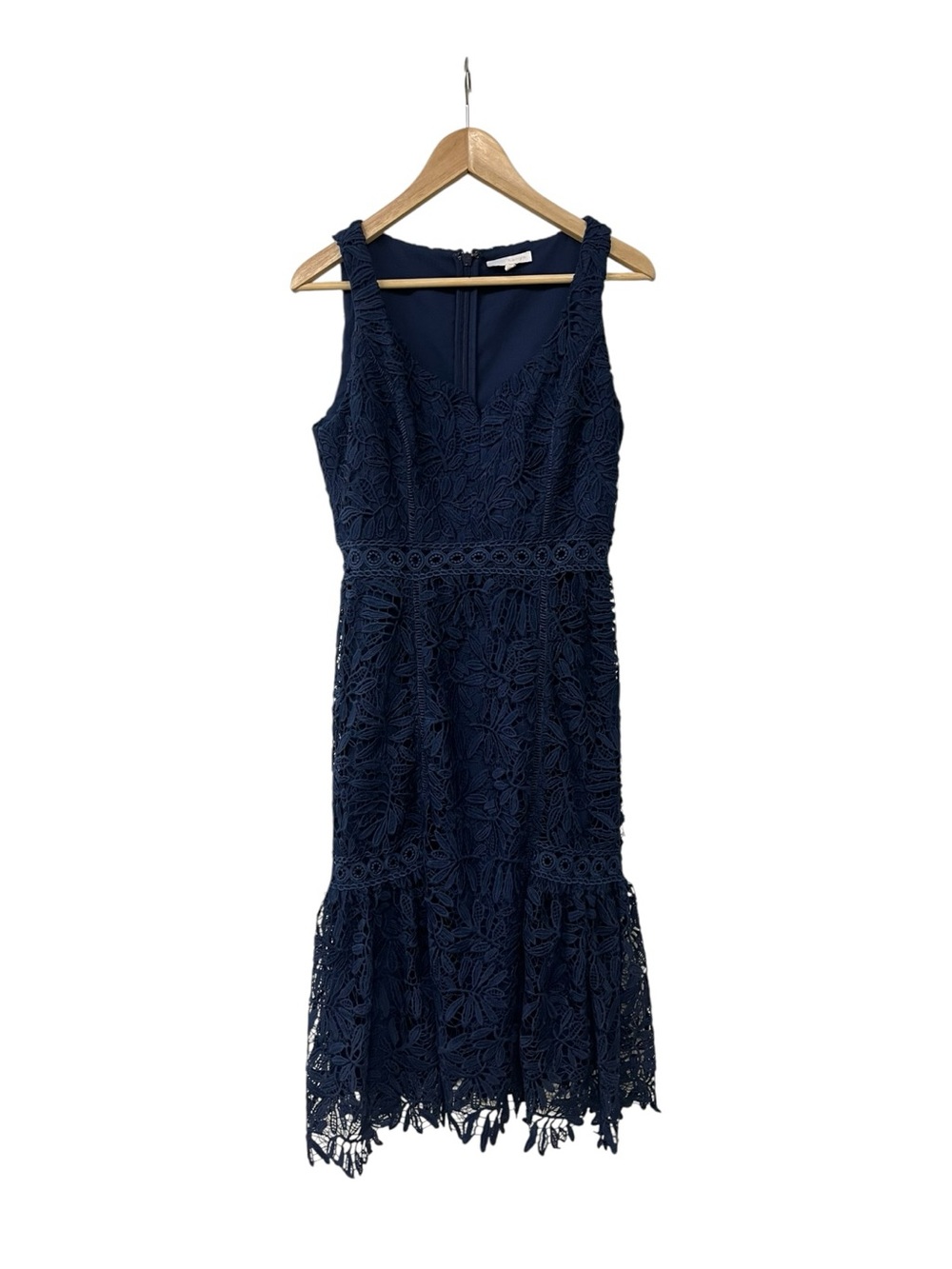 NWT Harlyn Blue Lace Trumpet Dress M
